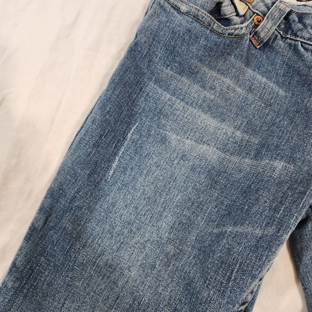 Vintage ZB Jeans Women's Embroidered Hippie Bootcut Jeans Mermaid Size 13 - GOOD