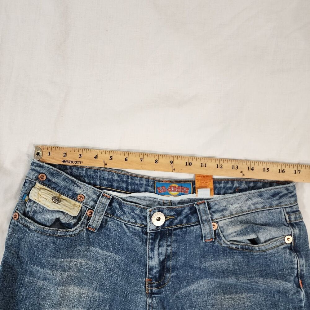 Vintage ZB Jeans Women's Embroidered Hippie Bootcut Jeans Mermaid Size 13 - GOOD