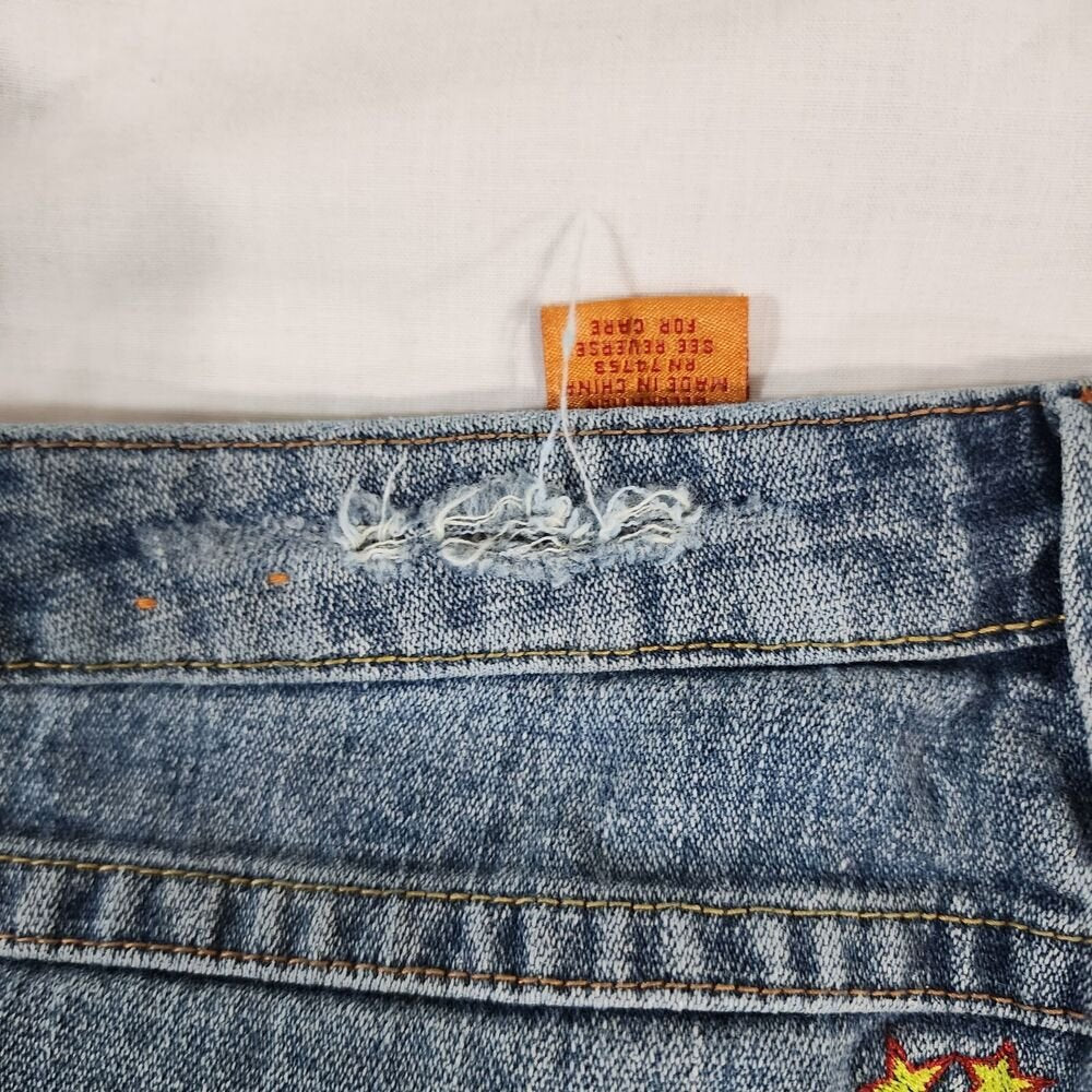 Vintage ZB Jeans Women's Embroidered Hippie Bootcut Jeans Mermaid Size 13 - GOOD