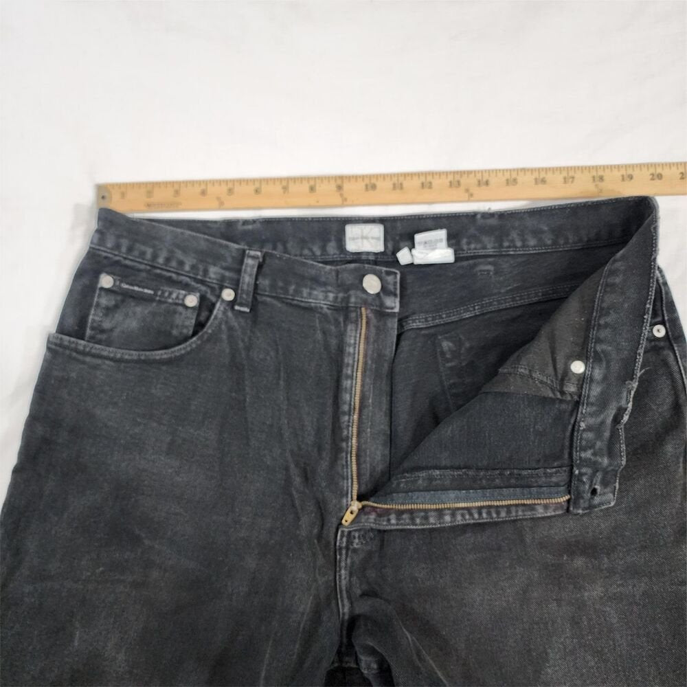 Vintage Calvin Klein Jeans Mens Straight Leg Size 38 / 29.5 Dark Wash - GOOD