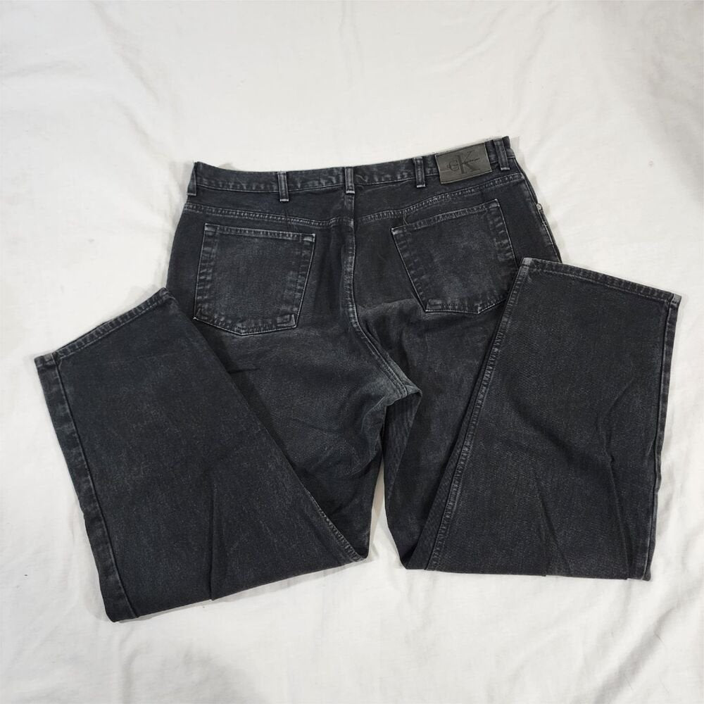 Vintage Calvin Klein Jeans Mens Straight Leg Size 38 / 29.5 Dark Wash - GOOD