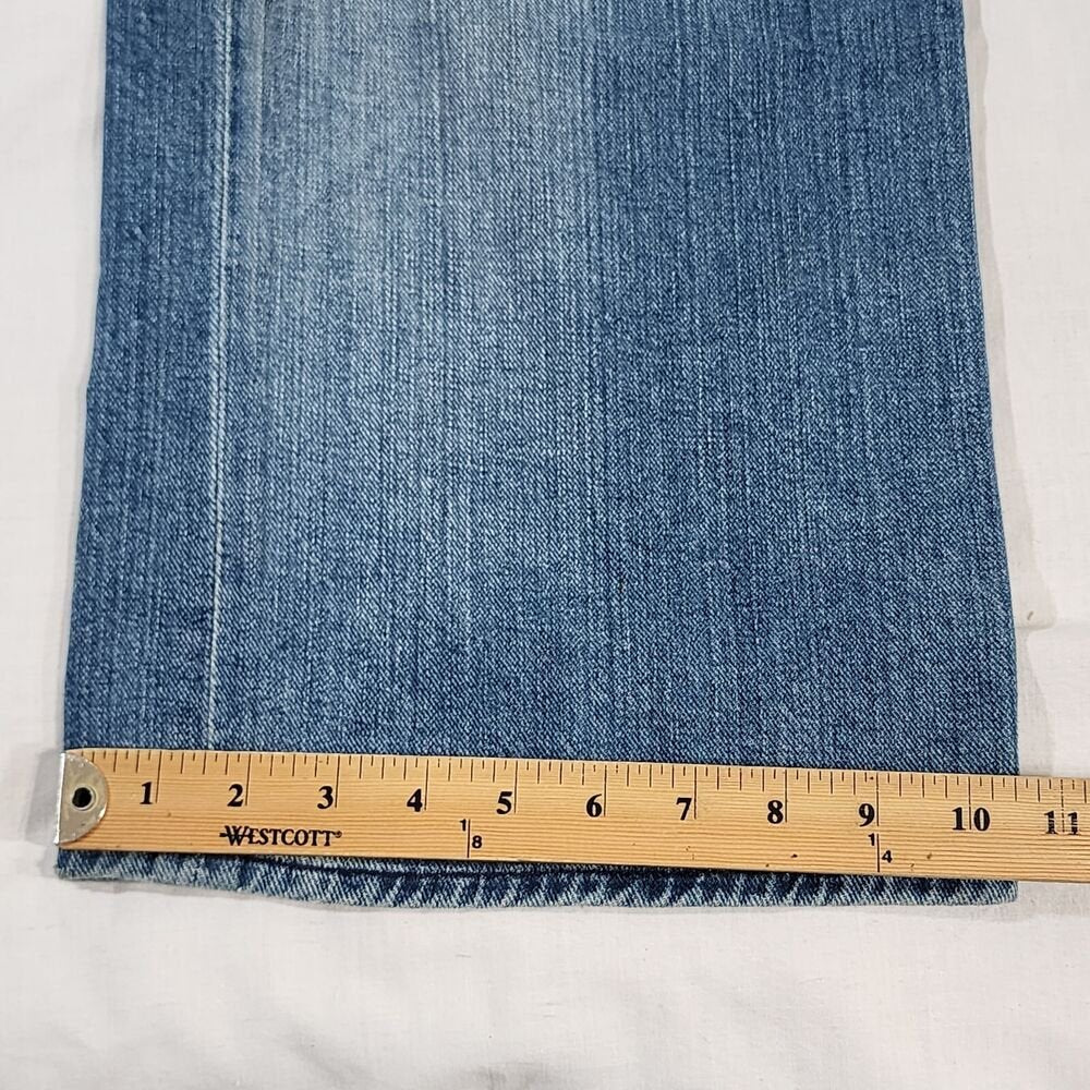 7 For All Mankind Relaxed Blue Jeans Pants Men's Size 40 X34 Button Fly - GOOD