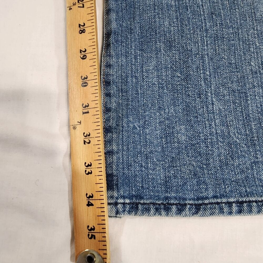 7 For All Mankind Relaxed Blue Jeans Pants Men's Size 40 X34 Button Fly - GOOD