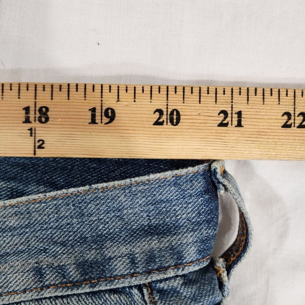 7 For All Mankind Relaxed Blue Jeans Pants Men's Size 40 X34 Button Fly - GOOD