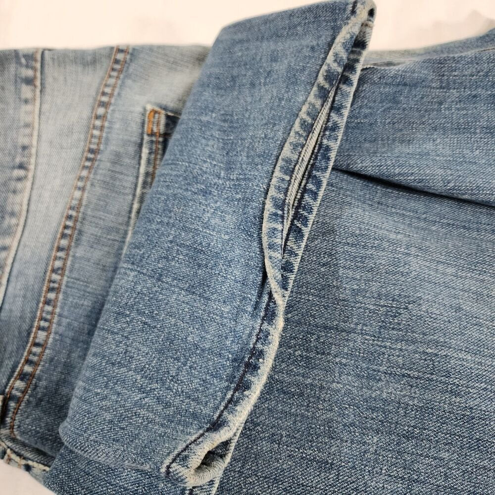 7 For All Mankind Relaxed Blue Jeans Pants Men's Size 40 X34 Button Fly - GOOD