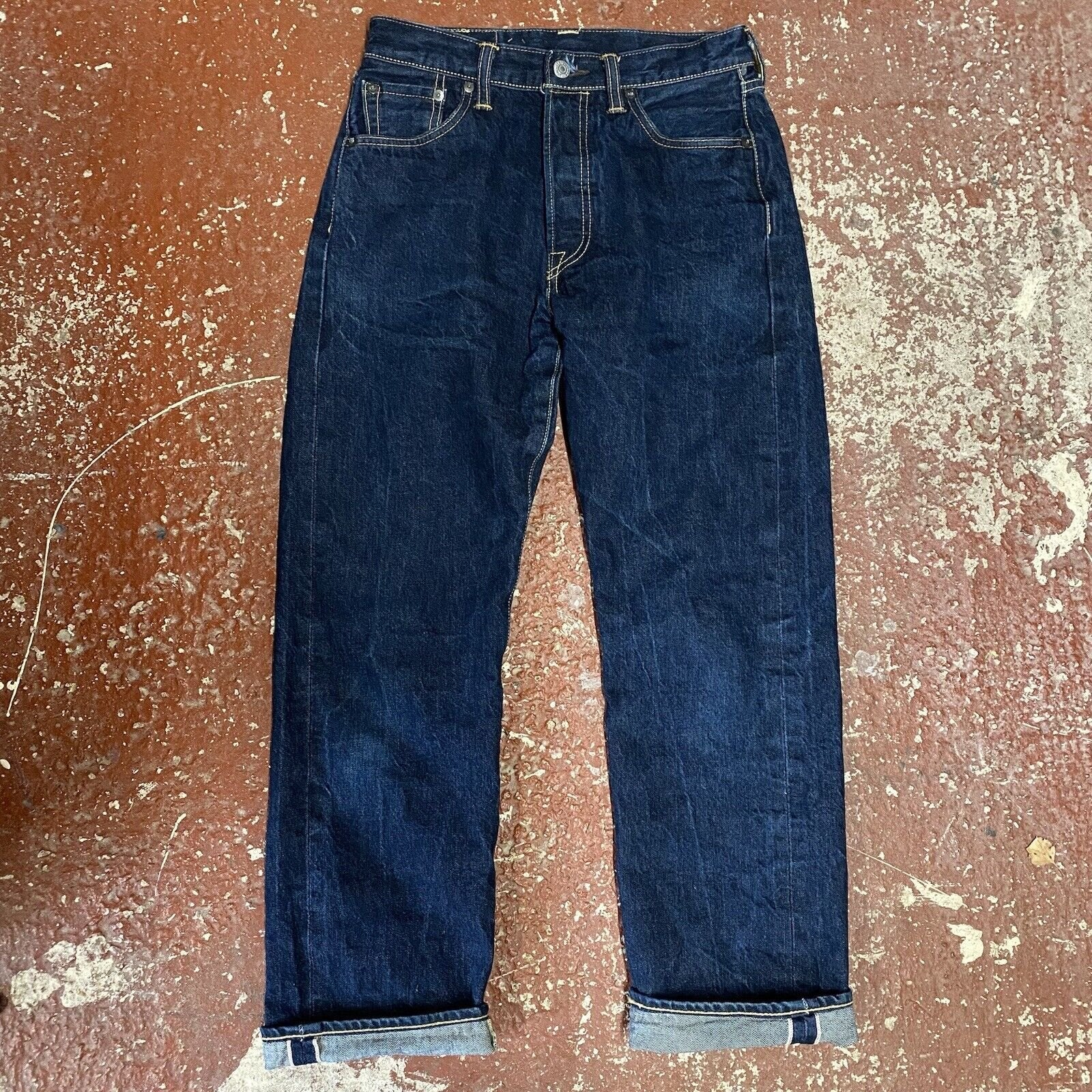 Levi 501 Selvedge Straight Denim Blue Jeans W30 L30 *Read Description*