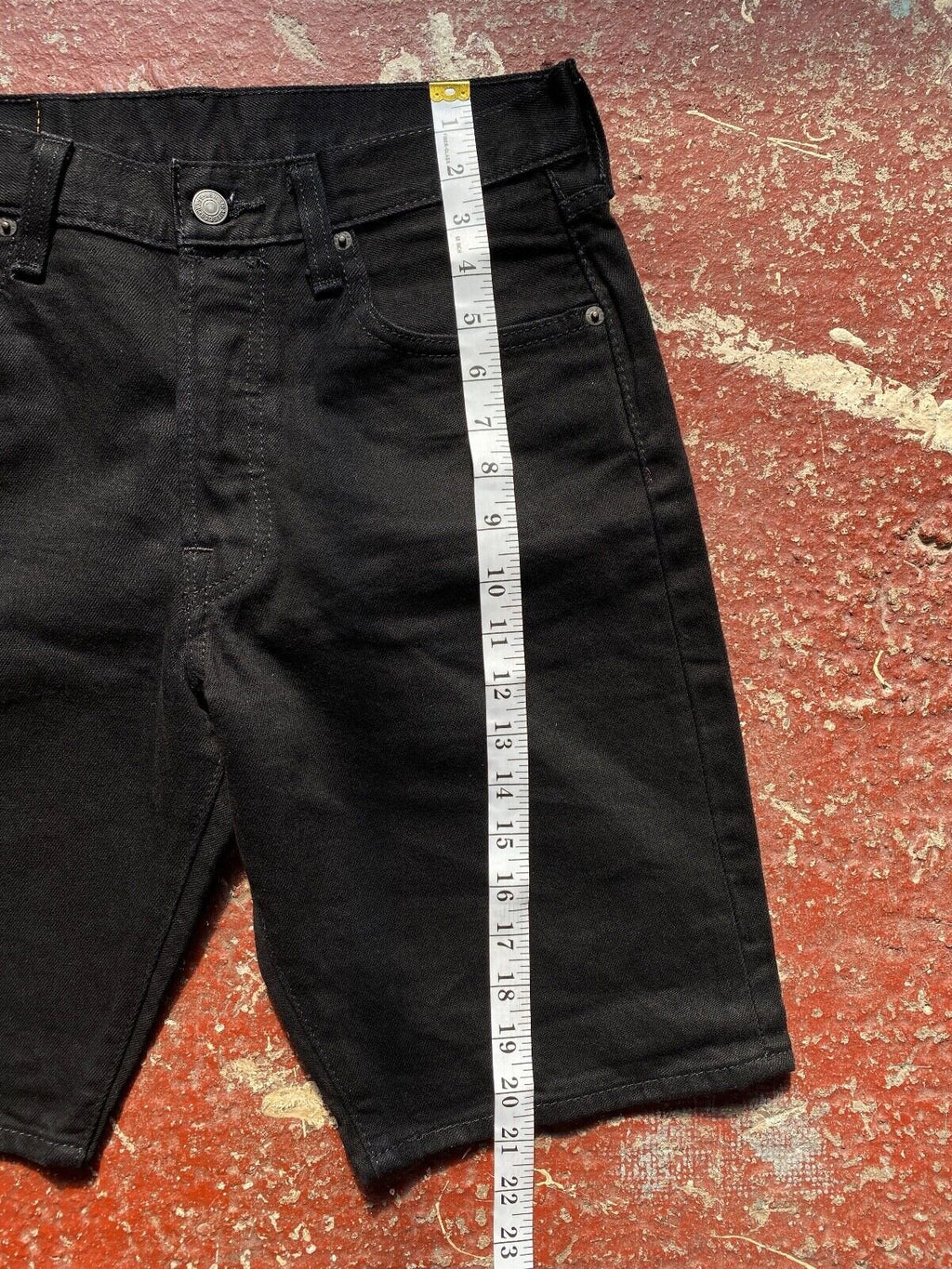 LEVI'S 501 Black Regular Casual Denim Button Fly Shorts Mens W30
