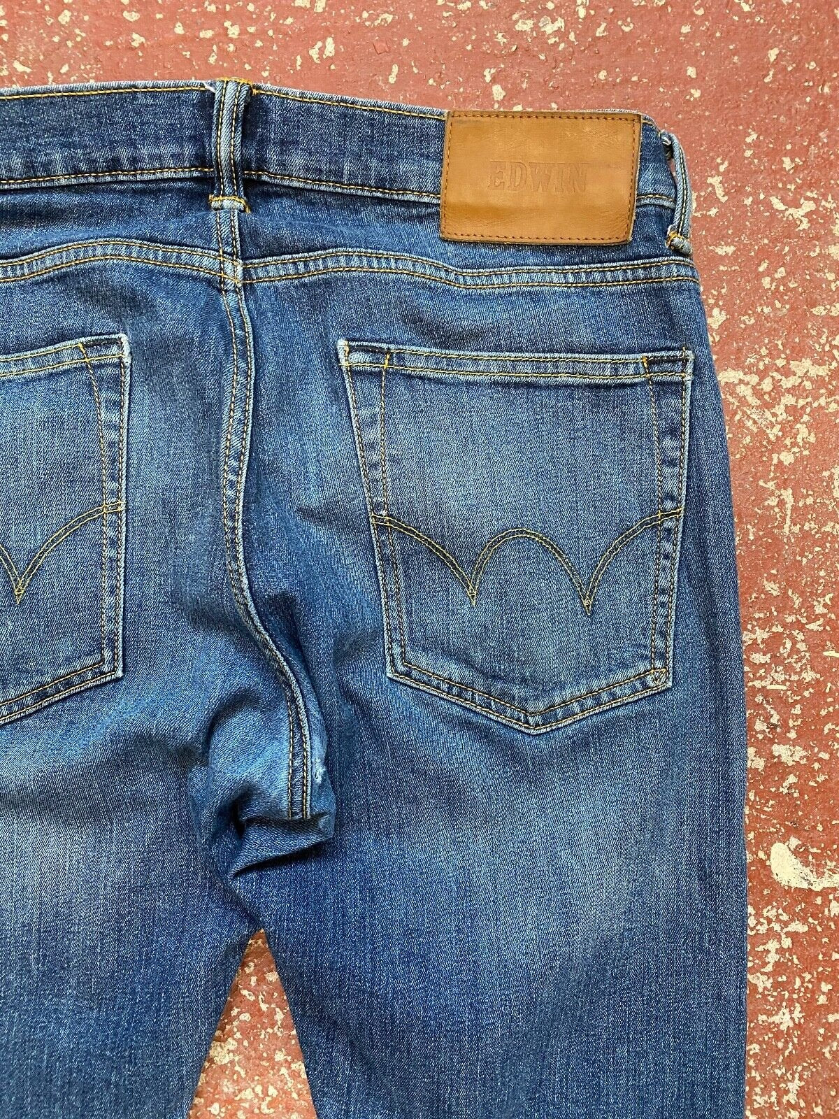 Edwin ED 85 Slim Tapered Selvedge Stretch Jeans W32 L32 Blue Denim Trousers