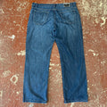 YSL Yves Saint Laurent Blue Distressed Denim Jeans Indigo Blue Wash W40 L32