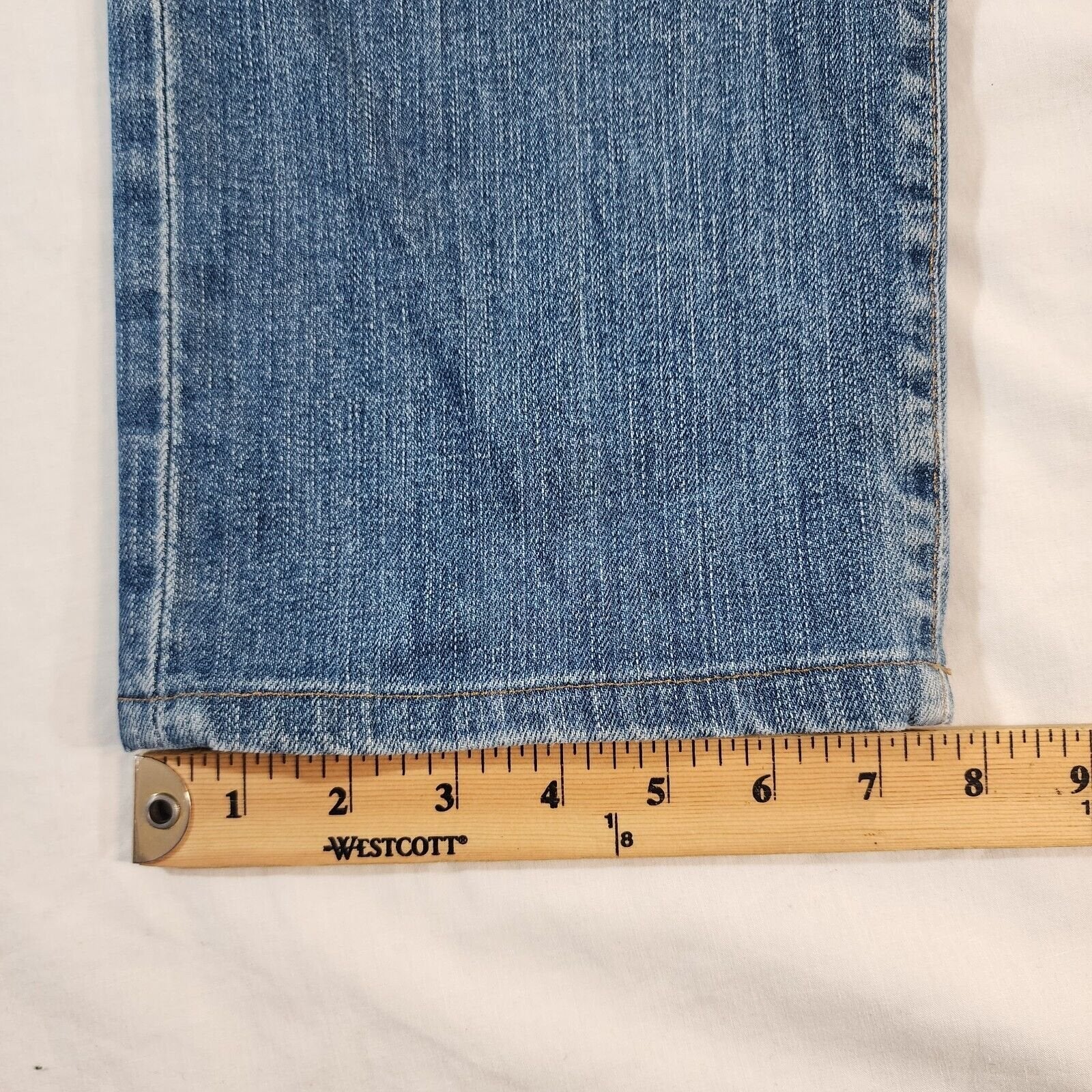 AG Adriano Goldschmied Jeans Mens 36/30 Blue The Matchbox Slim Straight Distress