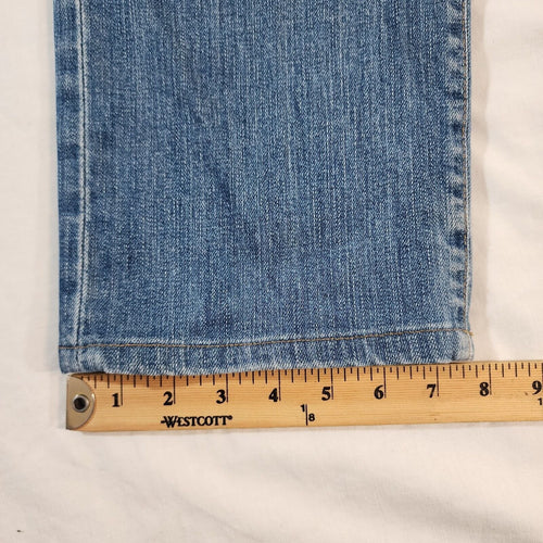 AG Adriano Goldschmied Jeans Mens 36/30 Blue The Matchbox Slim Straight Distress