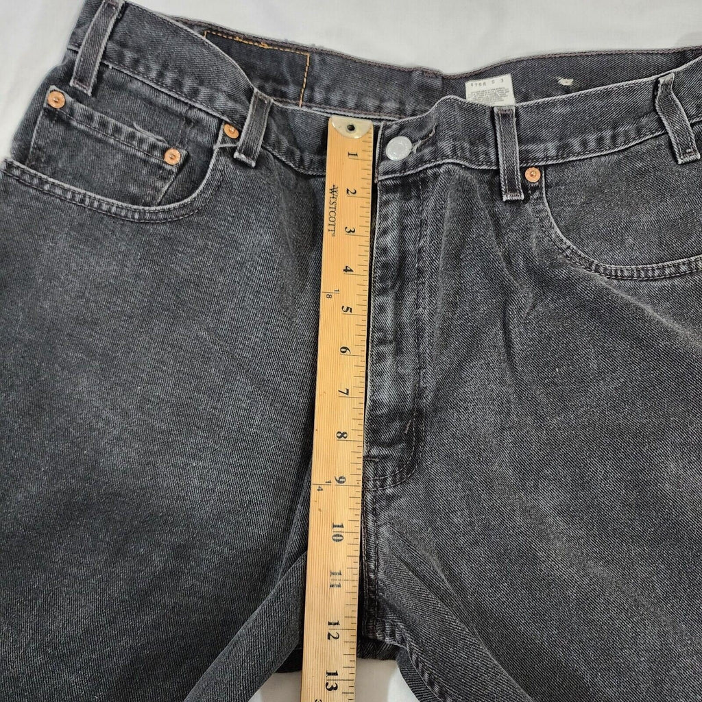Vintage Levis 560 Red Tab Black Denim Loose Fit Tapered Jeans 36x30