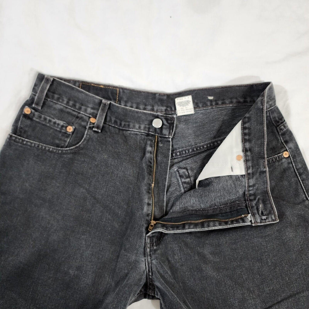Vintage Levis 560 Red Tab Black Denim Loose Fit Tapered Jeans 36x30