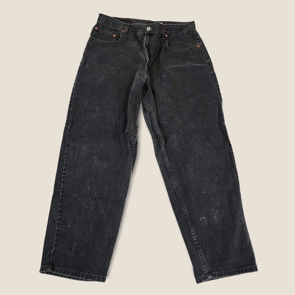 Vintage Levis 560 Red Tab Black Denim Loose Fit Tapered Jeans 36x30
