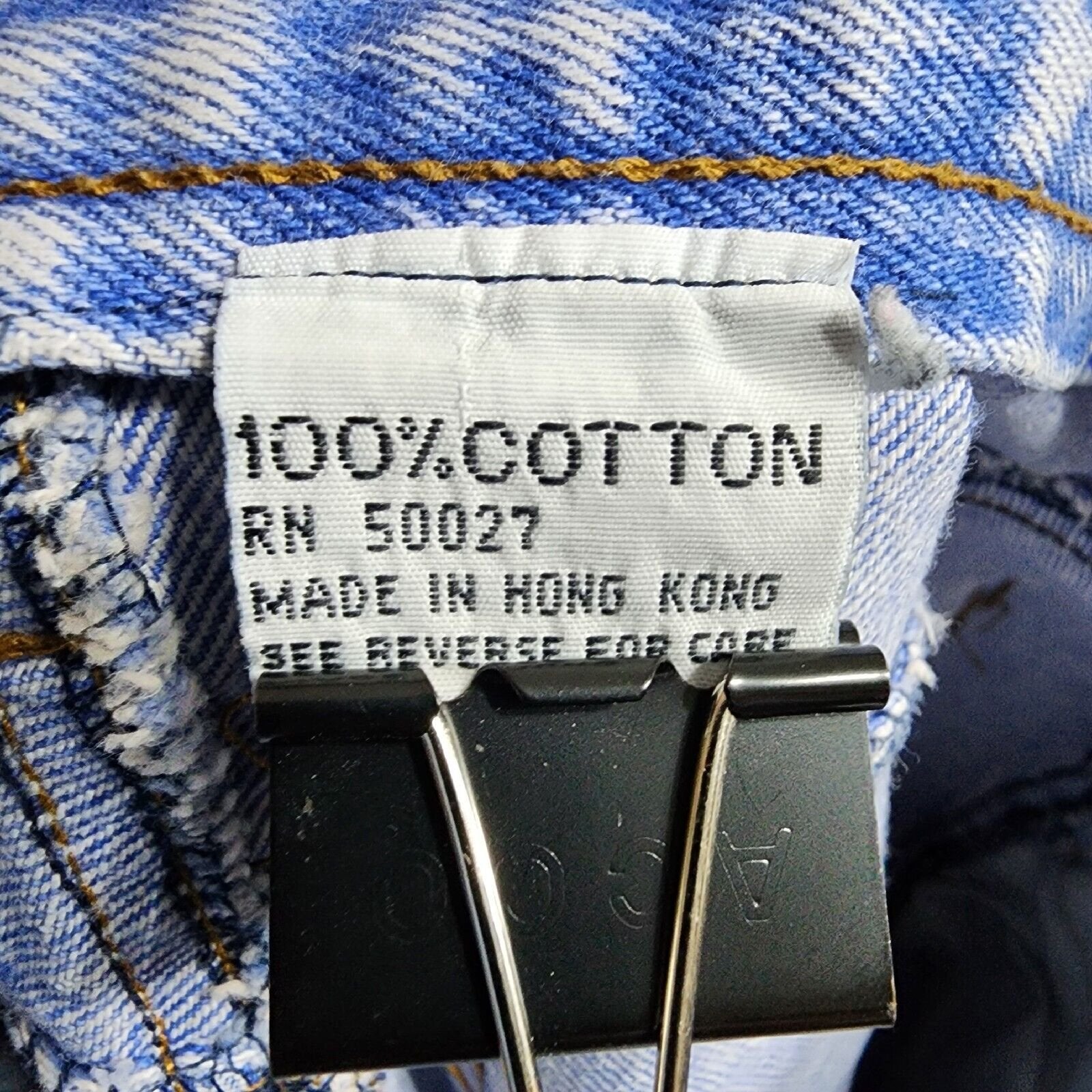 Vintage Rio By Stephen Mardon 24w Jean Shorts Button Fly Light Wash Blue Denim