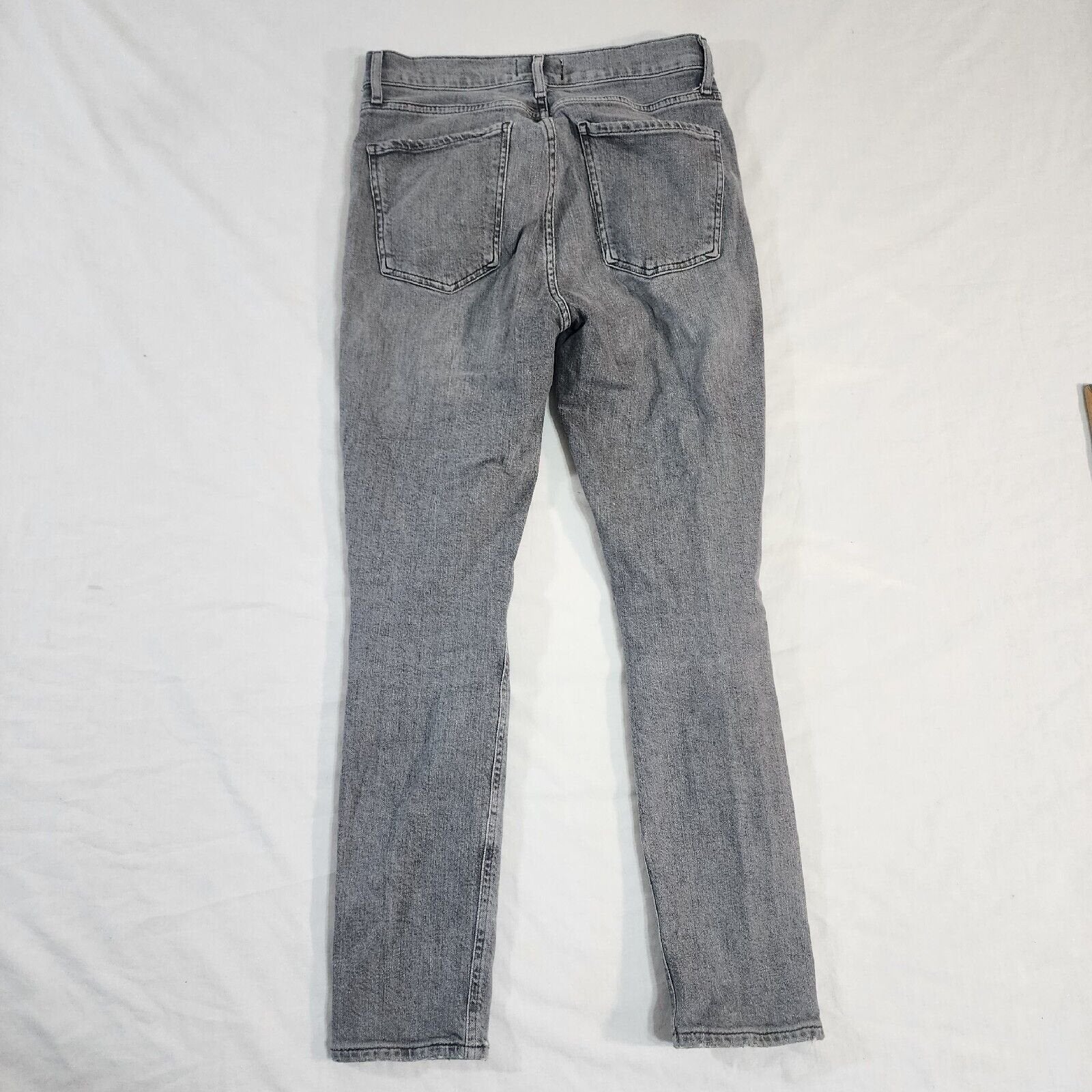 Agolde Women's Gray Jean Light Wash Button Fly 28W / 26L - GOOD