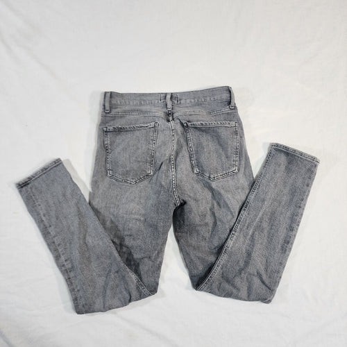 Agolde Women's Gray Jean Light Wash Button Fly 28W / 26L - GOOD