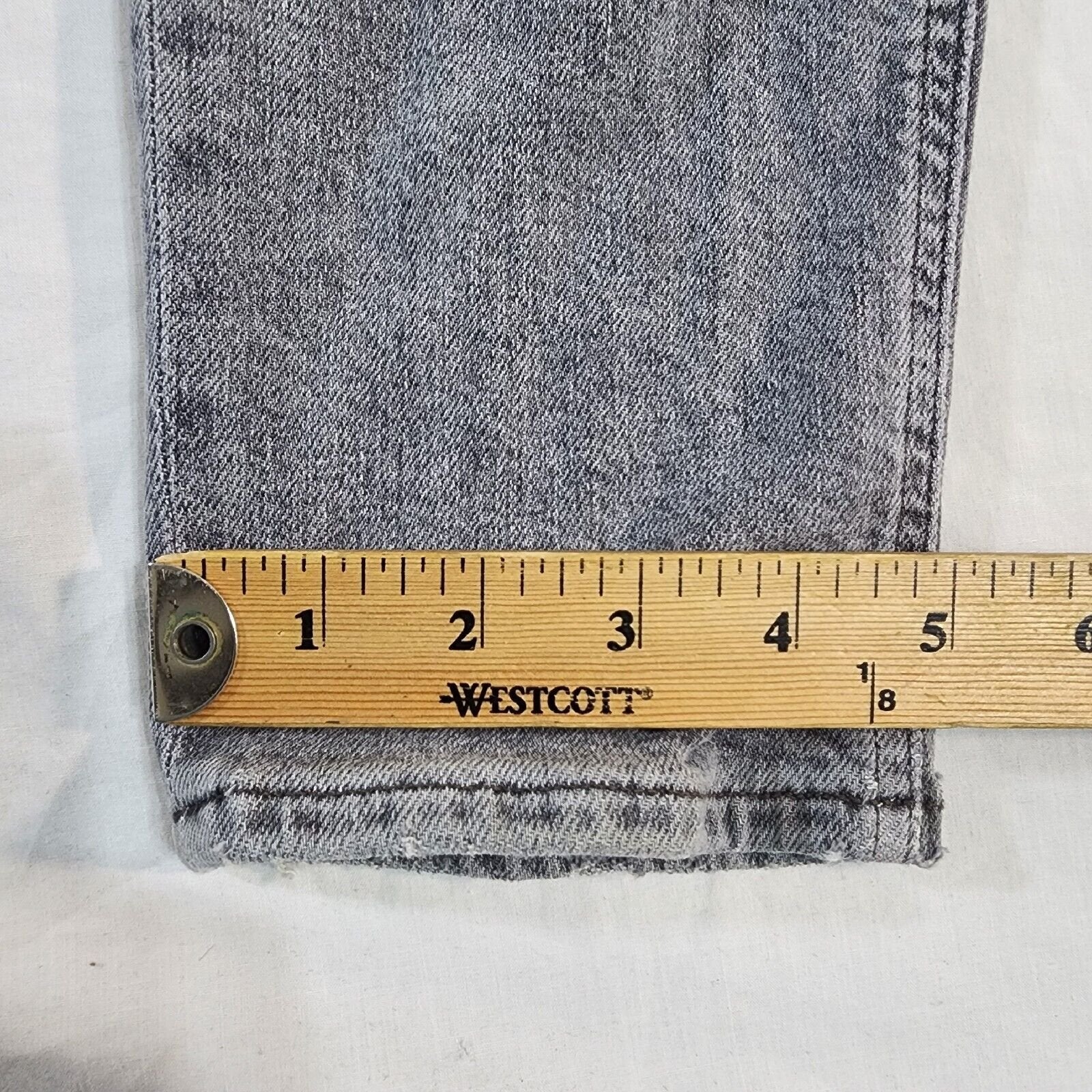 Agolde Women's Gray Jean Light Wash Button Fly 28W / 26L - GOOD