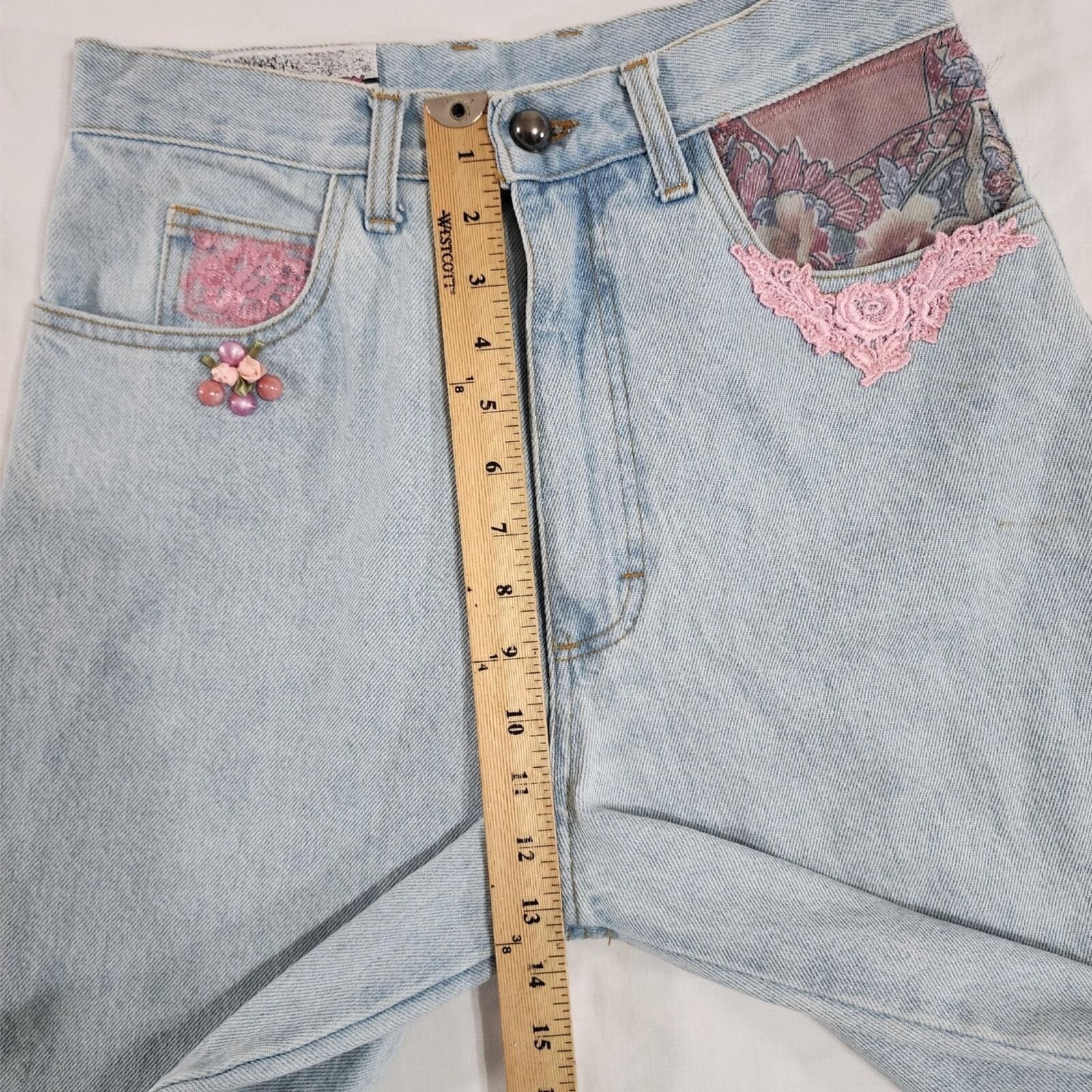 Robin Berry Women's 27 x 33 Light Wash High-Rise Denim Jeans - VINTAGE