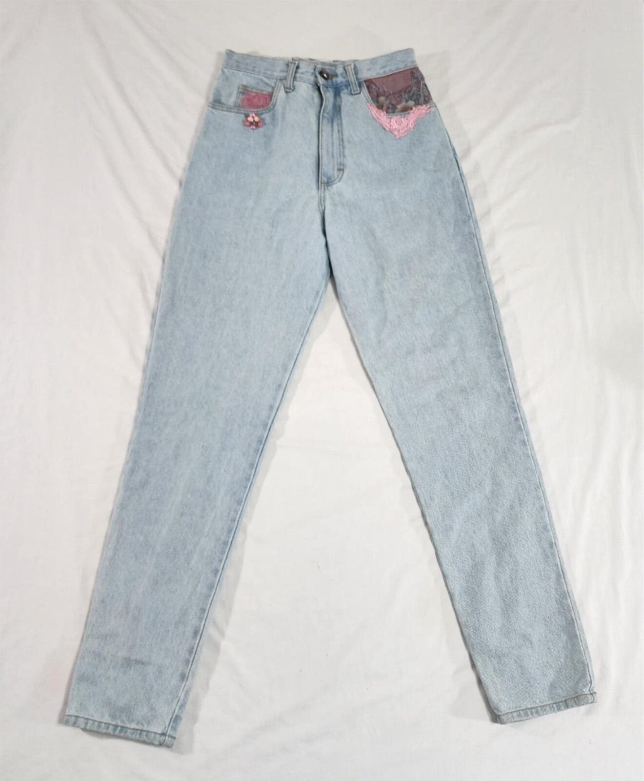 Robin Berry Women's 27 x 33 Light Wash High-Rise Denim Jeans - VINTAGE
