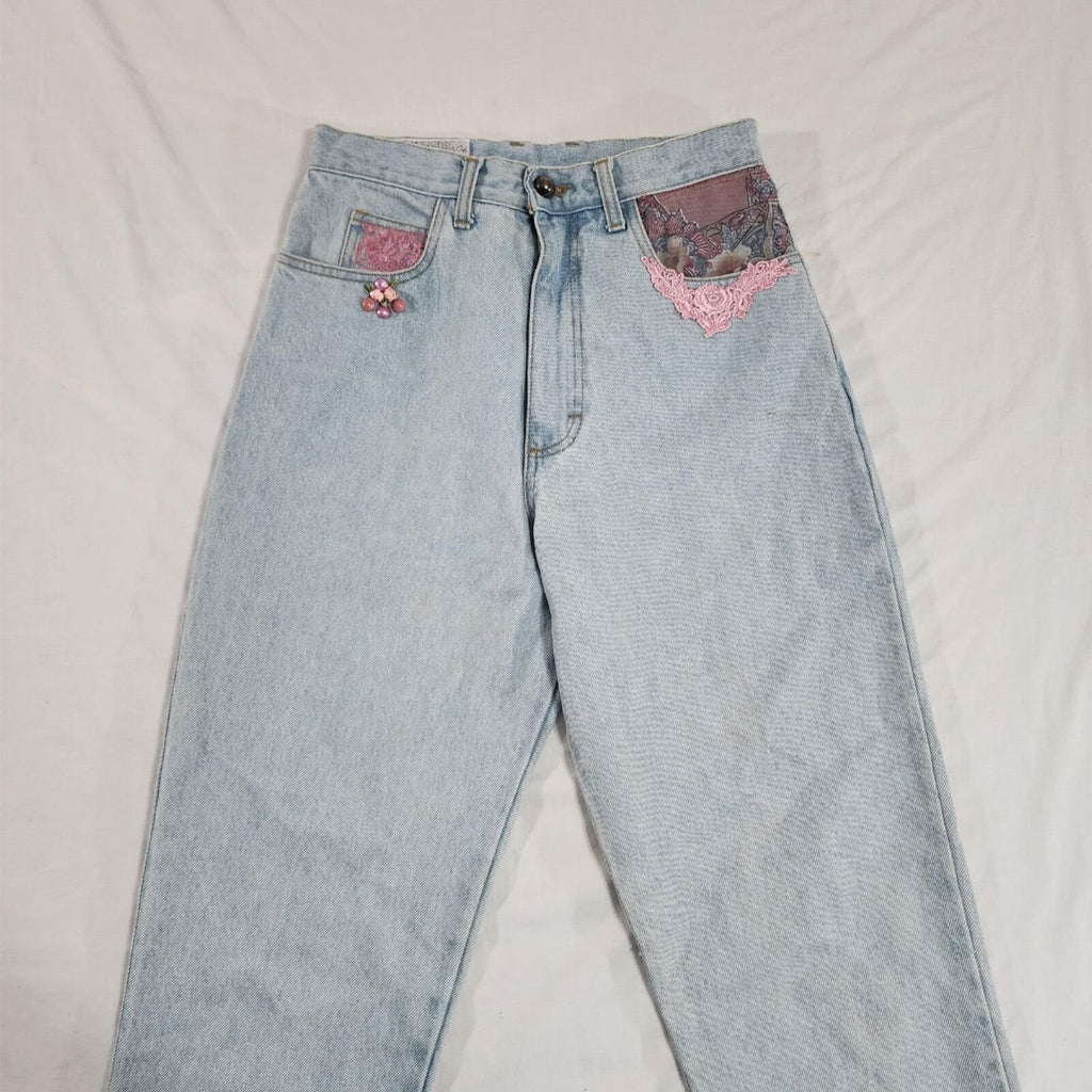 Robin Berry Women's 27 x 33 Light Wash High-Rise Denim Jeans - VINTAGE