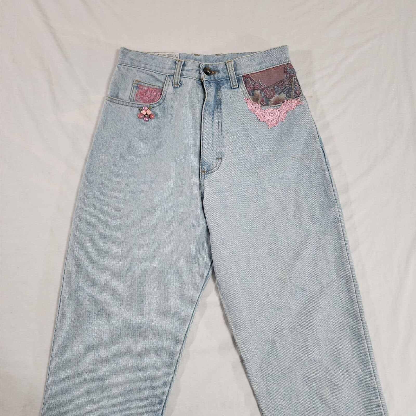 Robin Berry Women's 27 x 33 Light Wash High-Rise Denim Jeans - VINTAGE
