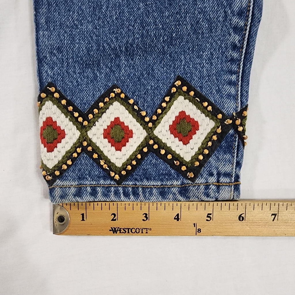 Vintage Calvin Klein Jeans Women 4 Y2K Double Stone Breaded quilted - NEW