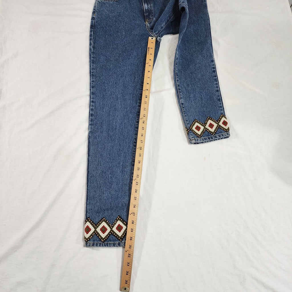 Vintage Calvin Klein Jeans Women 4 Y2K Double Stone Breaded quilted - NEW