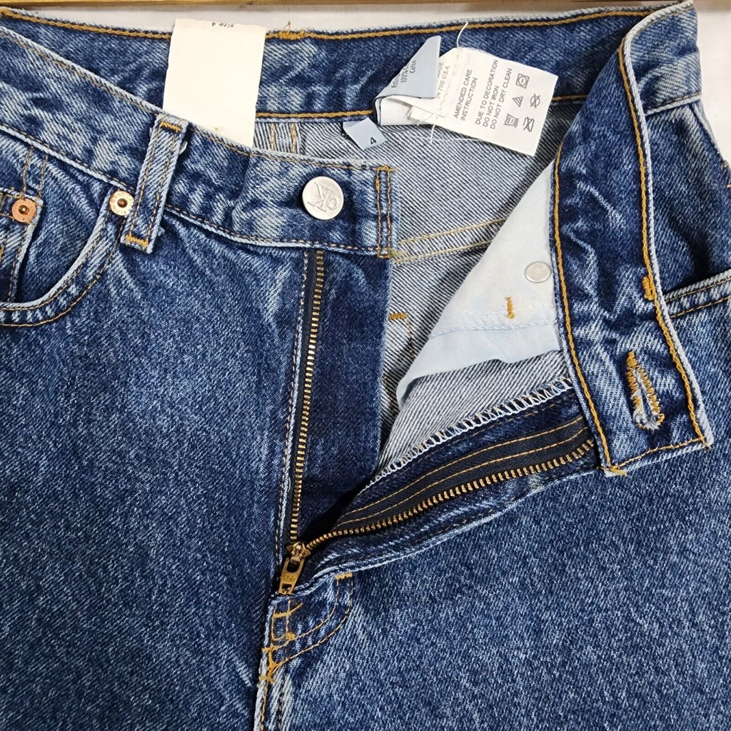 Vintage Calvin Klein Jeans Women 4 Y2K Double Stone Breaded quilted - NEW