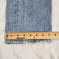 Agolde Women's 90's Jean Distressed Tattered Light Wash Button 30W / 28L - GOOD