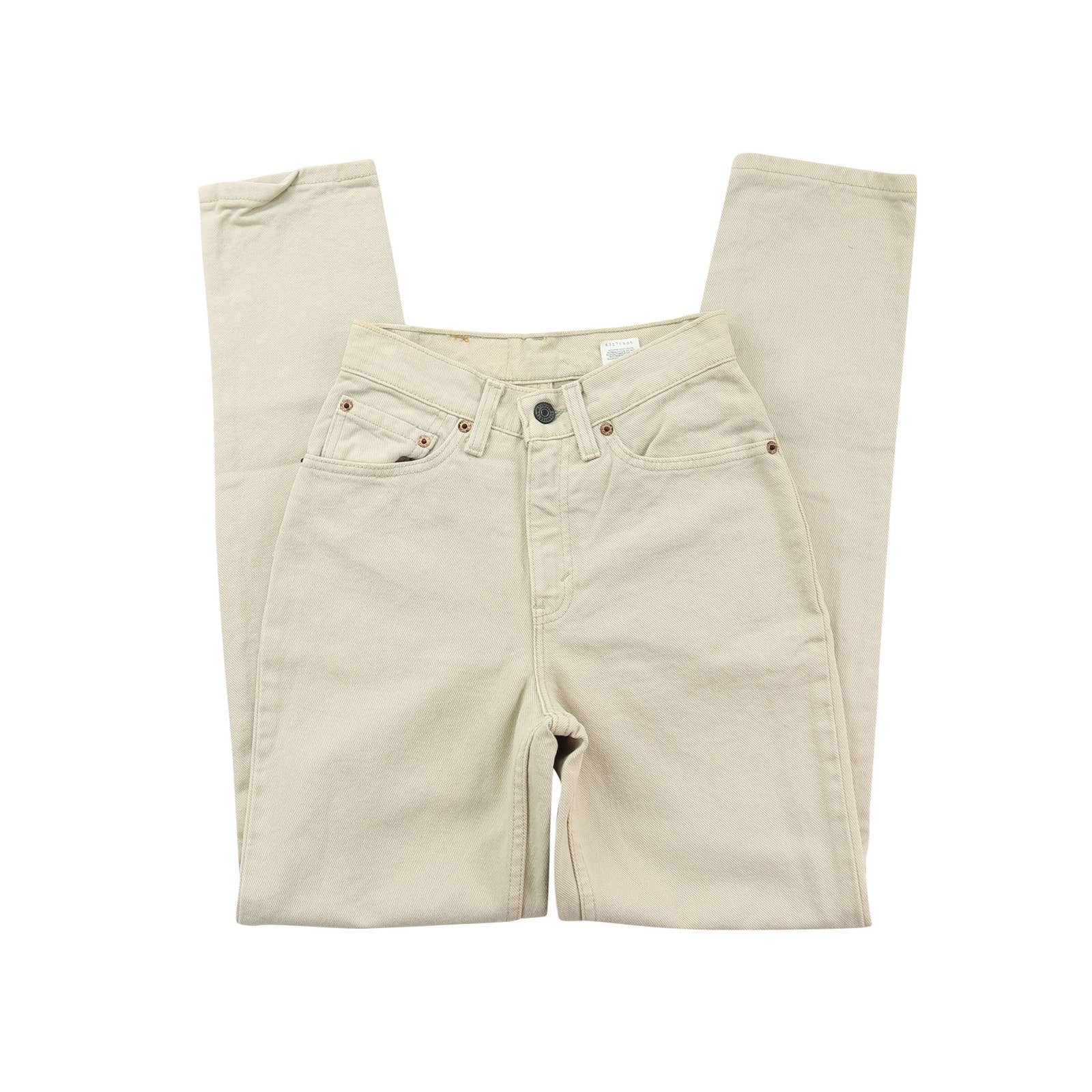VINTAGE 90S DEADSTOCK LEVI’S 512 TAN BEIGE HIGH WAISTED JEANS