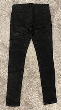 Citizens of Humanity Avedon Low Rise Skinny Jeans Waxed Coated Black 27