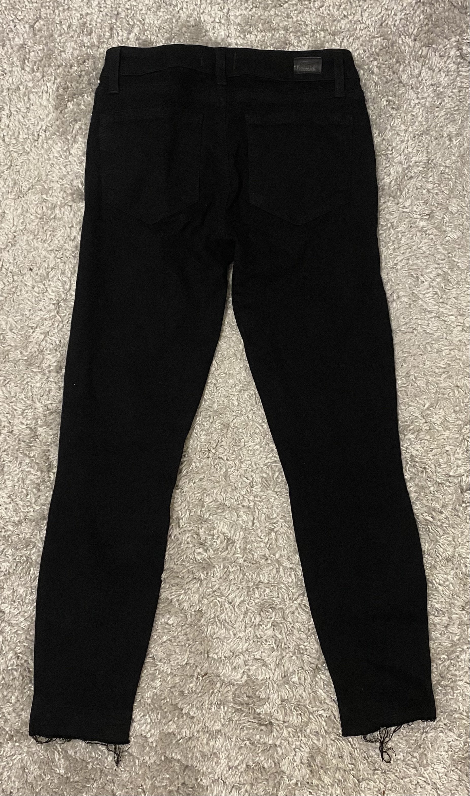 PAIGE Verdugo Crop Skinny Jeans 27 Black