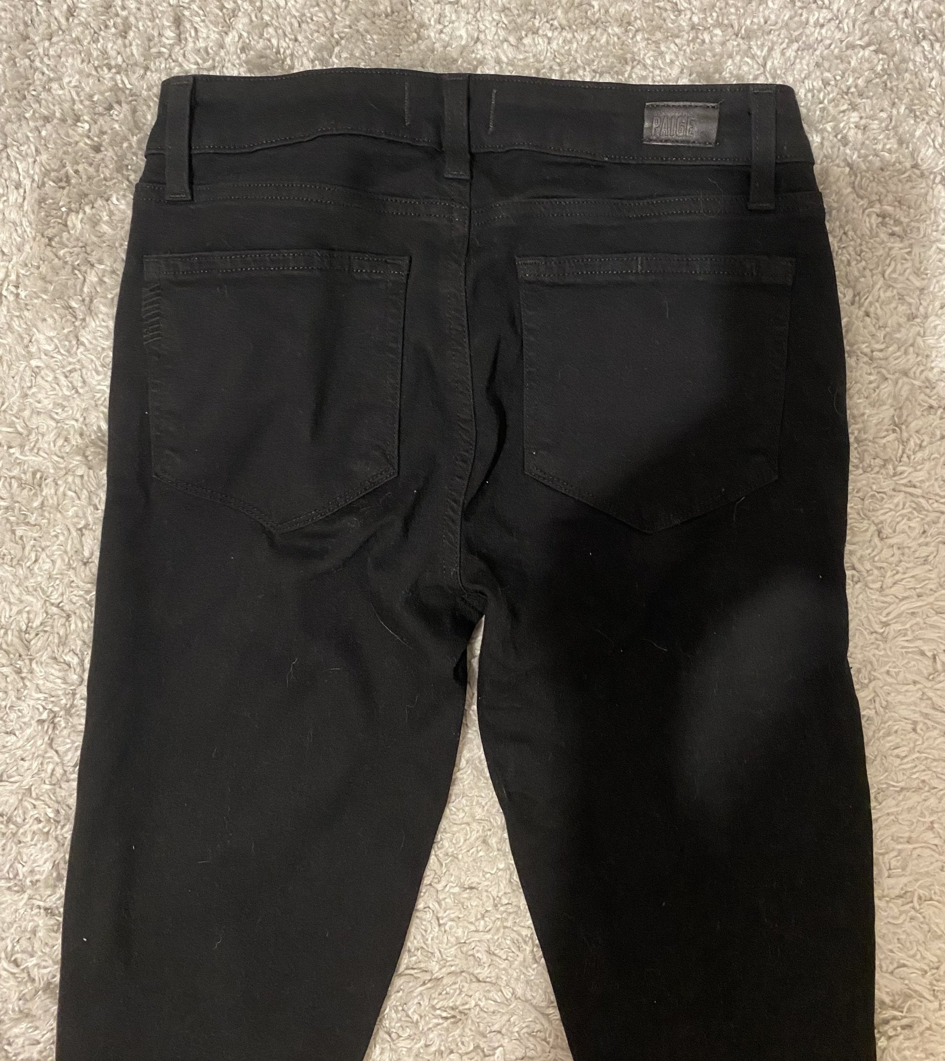 PAIGE Verdugo Crop Skinny Jeans 27 Black