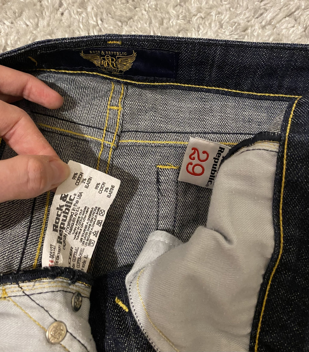 Rock & Republic Signature Denim Skirt 29