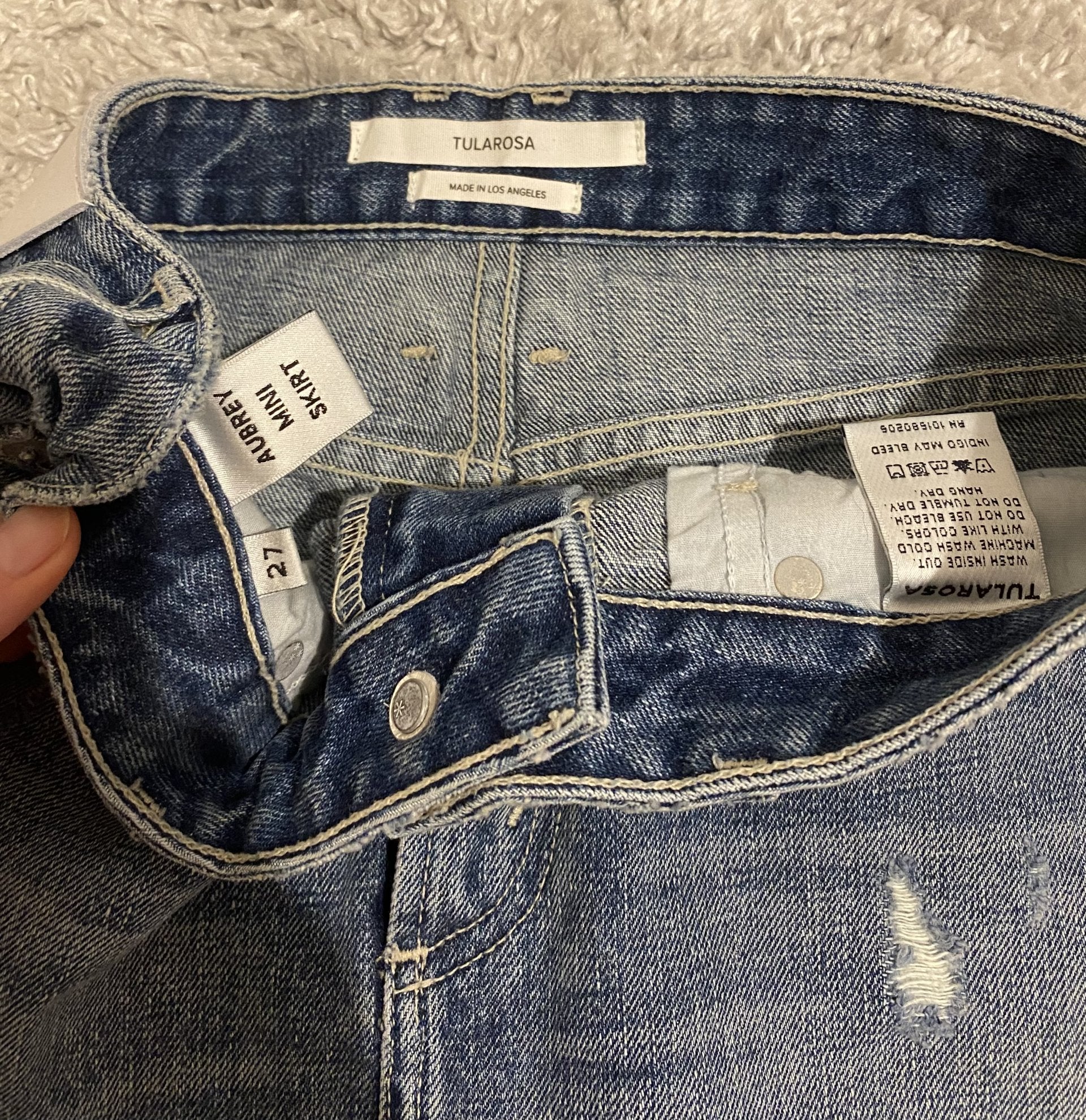 TulaRosa Denim Mini Skirt 27