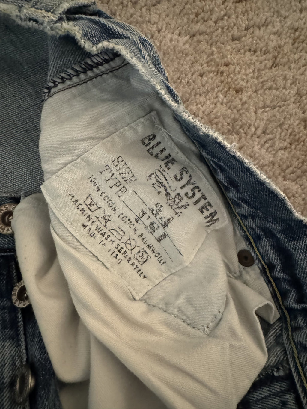 Vintage Blue System US 1 Selvedge Jeans