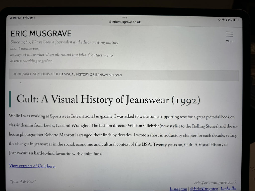 CULT, a visual history of jeans wear, american originals