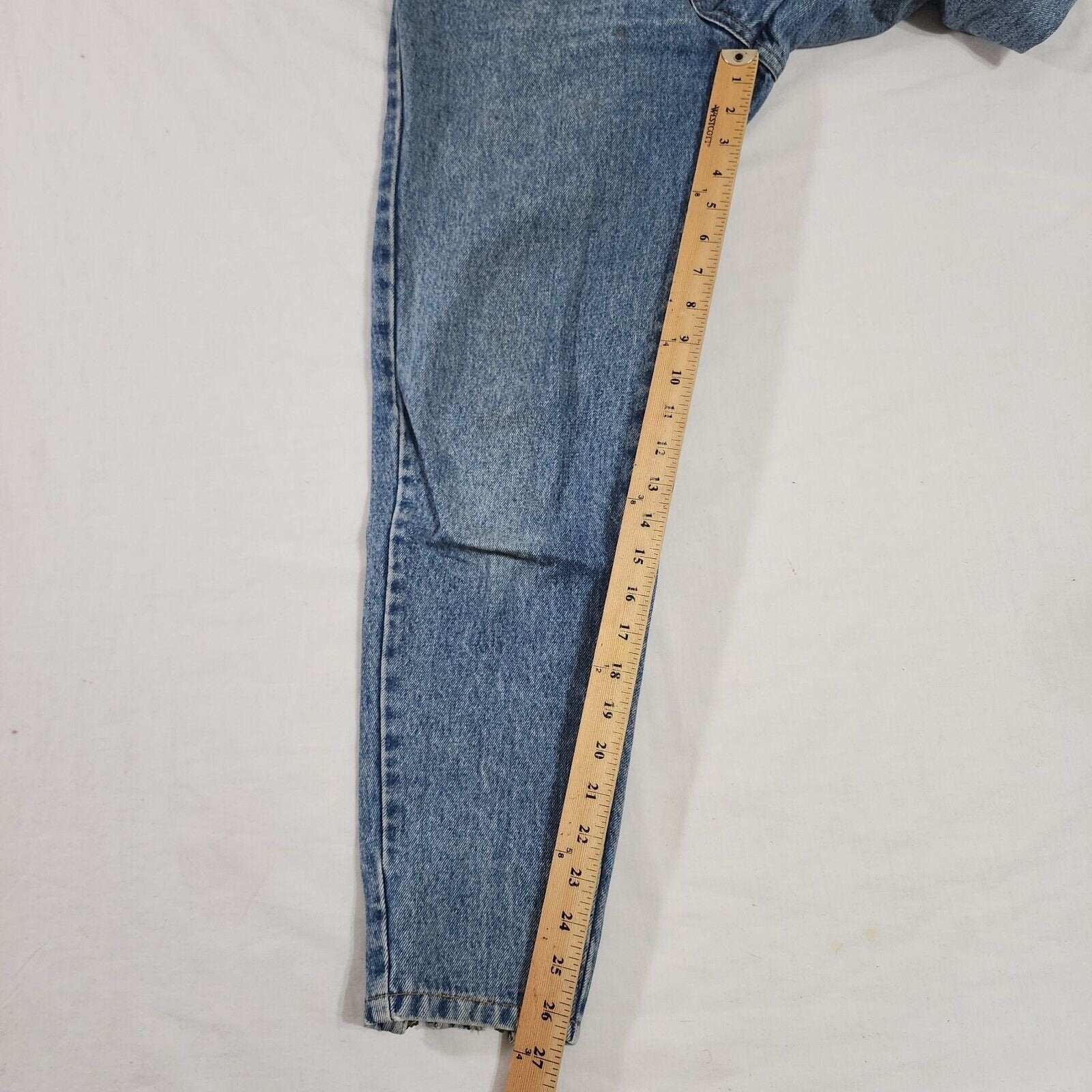 Vintage Jordache Tapered 80's ankle zip Jeans 9/10 26 x 27 Denim Blue Wash