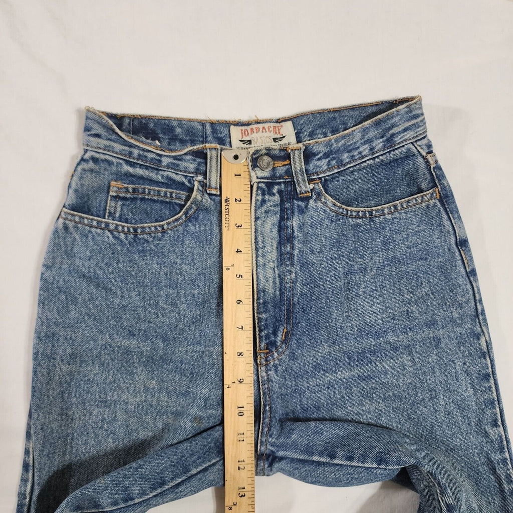 Vintage Jordache Tapered 80's ankle zip Jeans 9/10 26 x 27 Denim Blue Wash