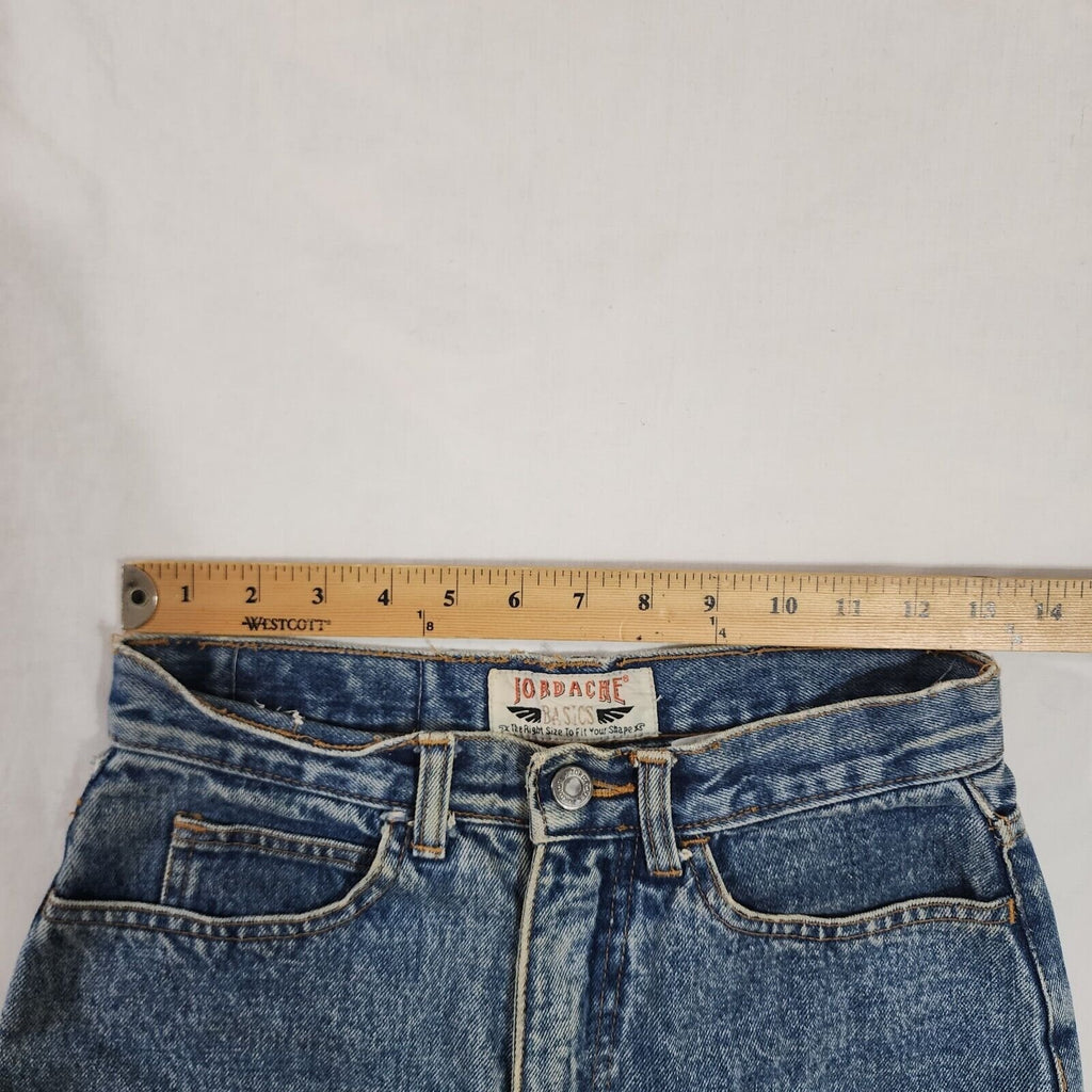Vintage Jordache Tapered 80's ankle zip Jeans 9/10 26 x 27 Denim Blue Wash