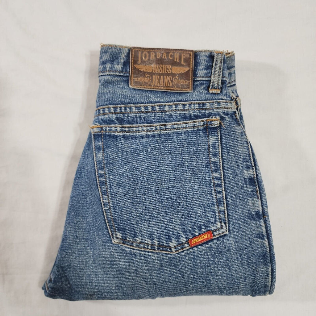 Vintage Jordache Tapered 80's ankle zip Jeans 9/10 26 x 27 Denim Blue Wash