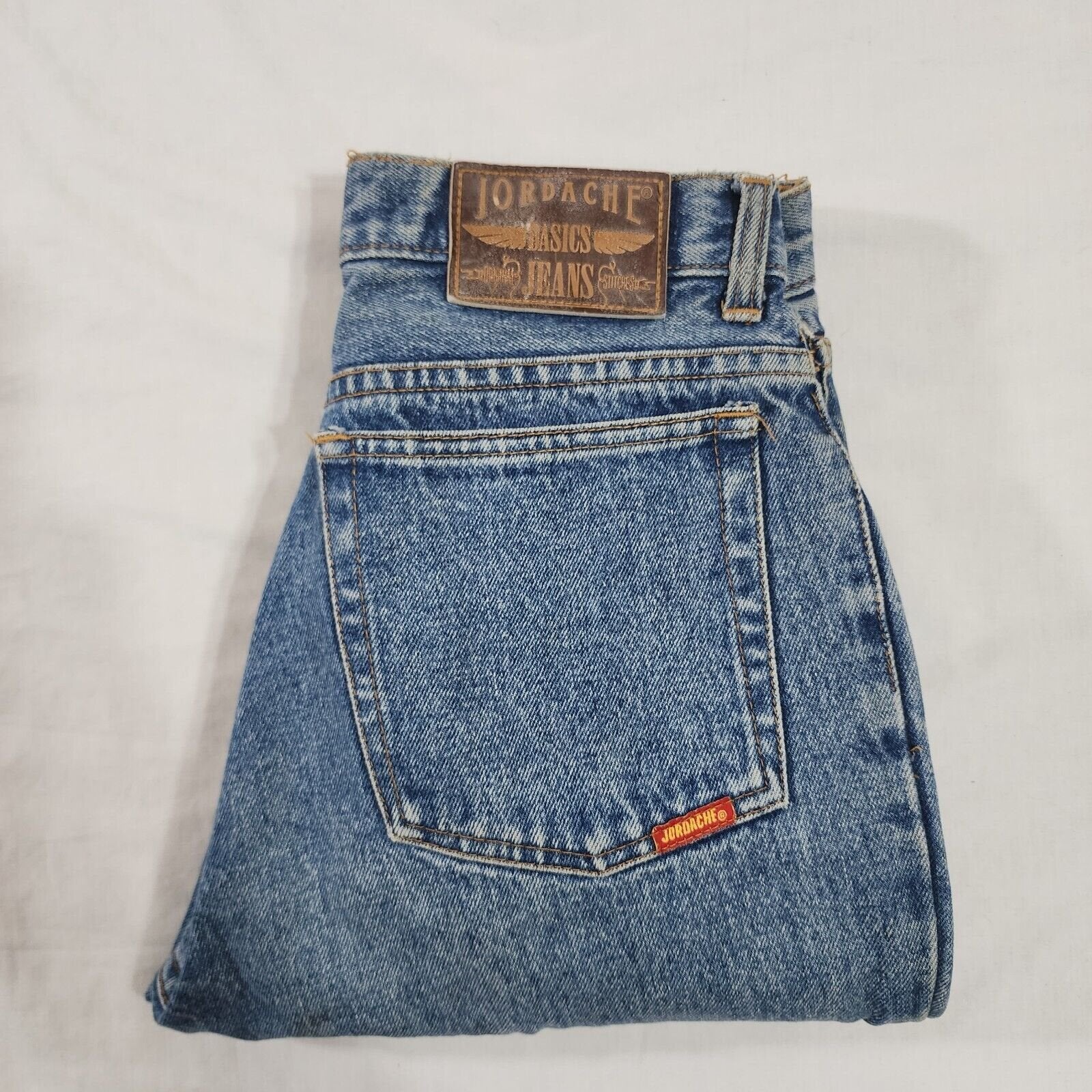 Vintage Jordache Tapered 80's ankle zip Jeans 9/10 26 x 27 Denim Blue Wash
