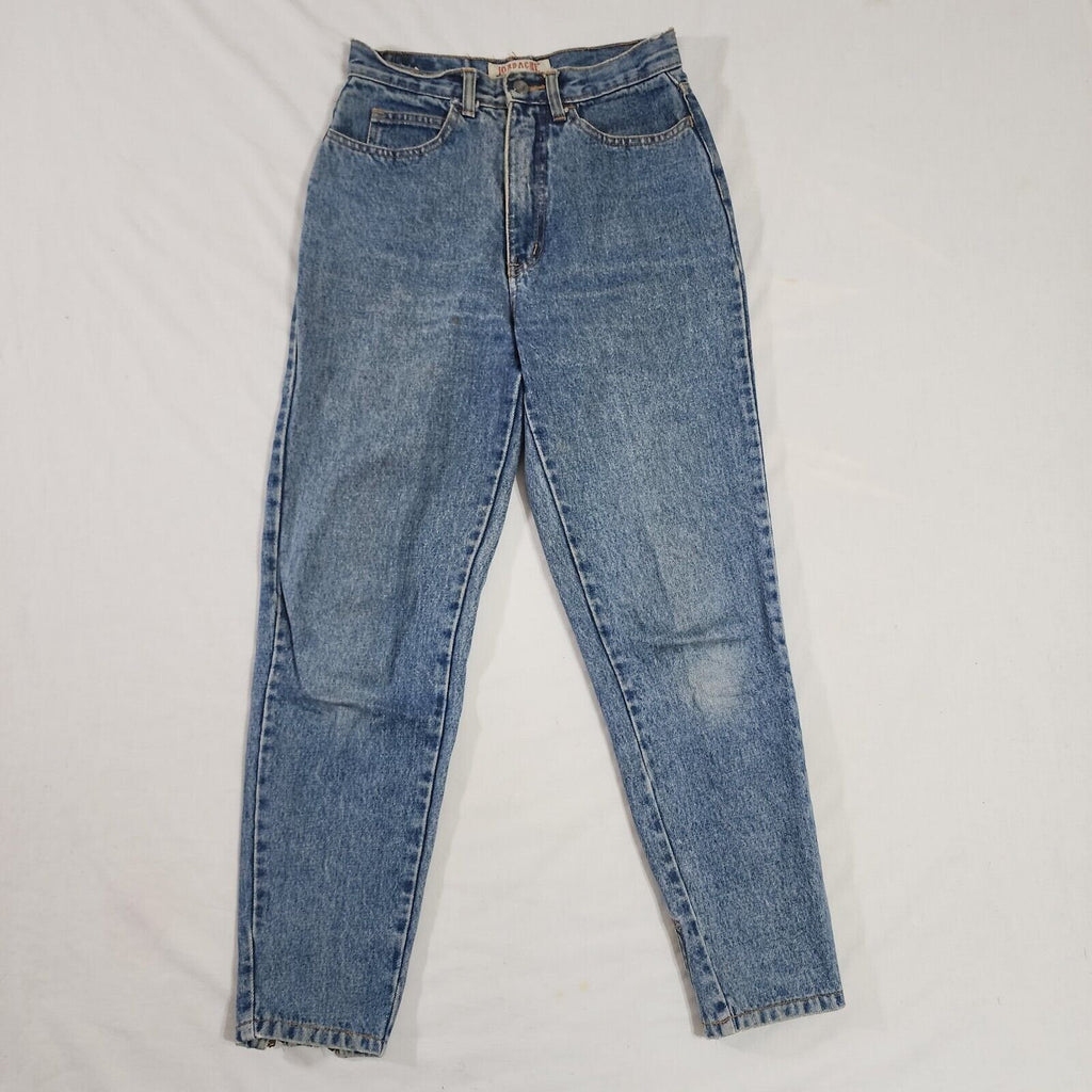 Vintage Jordache Tapered 80's ankle zip Jeans 9/10 26 x 27 Denim Blue Wash