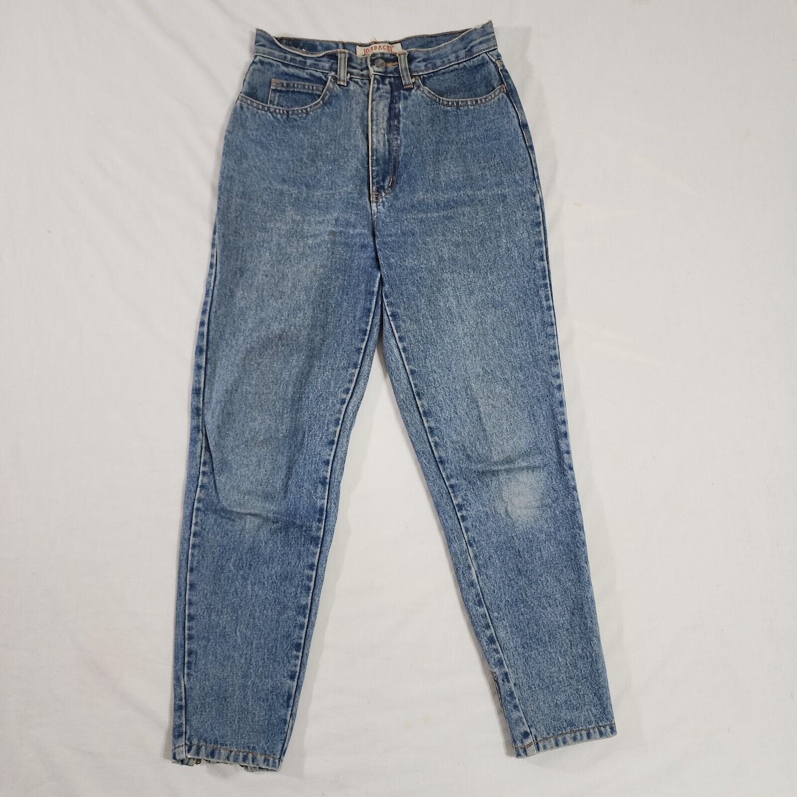 Vintage Jordache Tapered 80's ankle zip Jeans 9/10 26 x 27 Denim Blue Wash