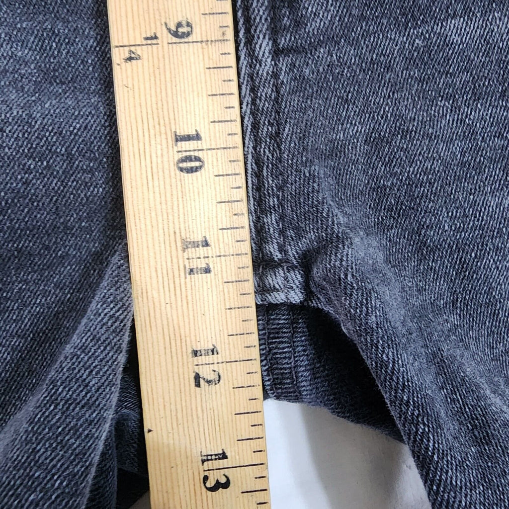 Re/Done High-rise Loose Cropped Raw Hem Jeans Faded Black Women's Size 28 Waist