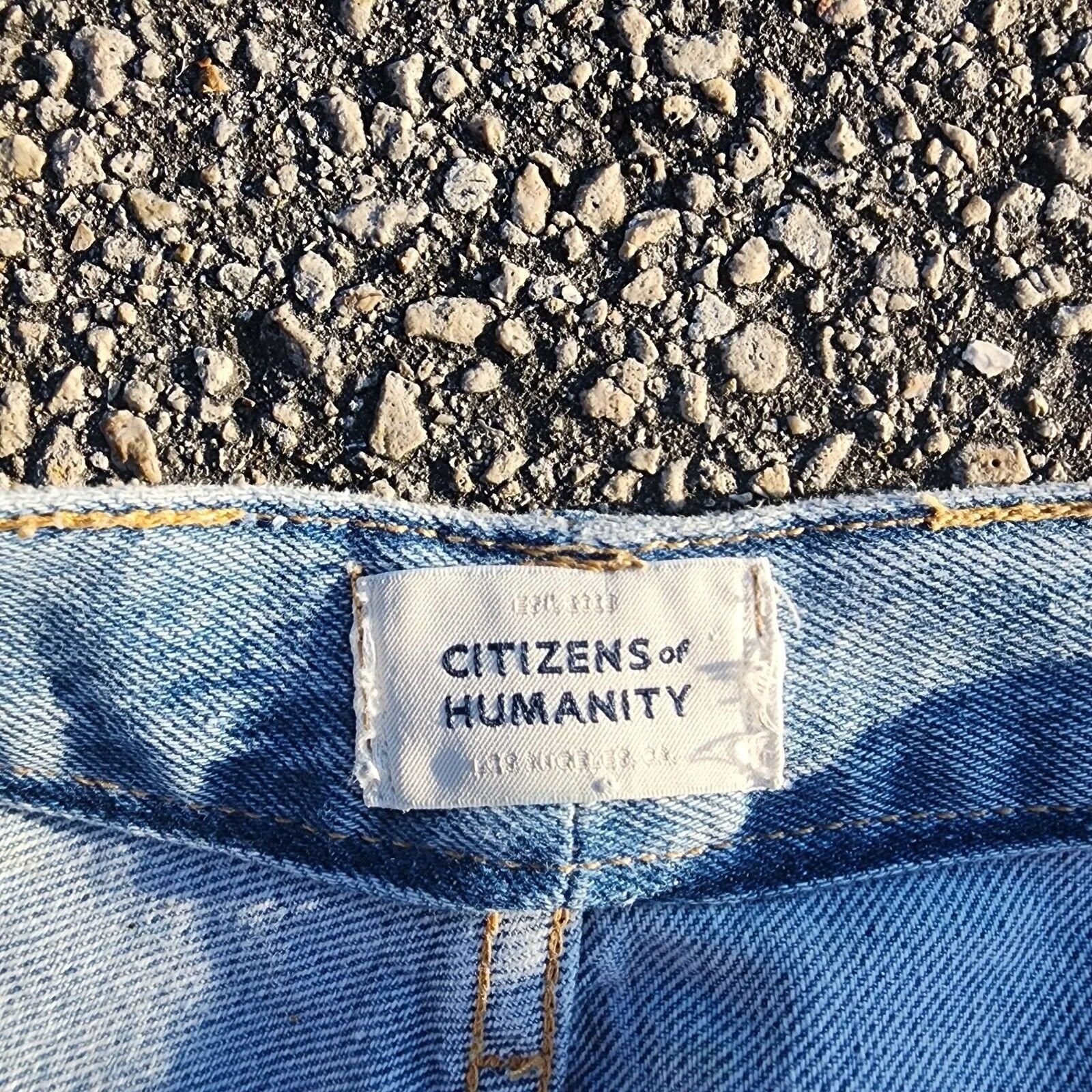 Citizens of Humanity Charlotte Button Fly High Rise Straight Leg 32 / 26 Jeans