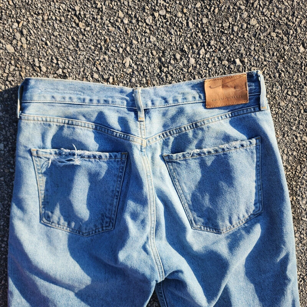 Citizens of Humanity Charlotte Button Fly High Rise Straight Leg 32 / 26 Jeans