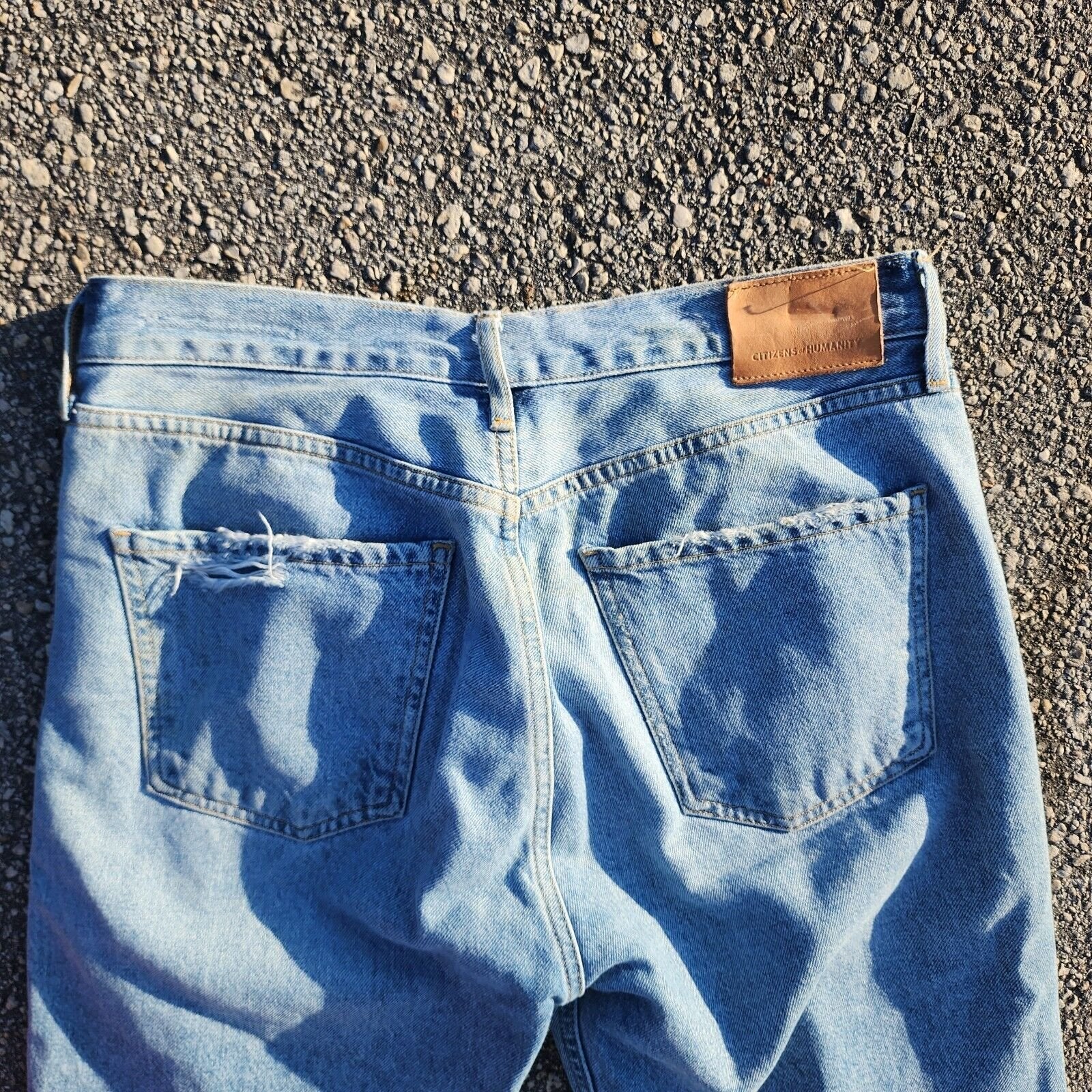 Citizens of Humanity Charlotte Button Fly High Rise Straight Leg 32 / 26 Jeans