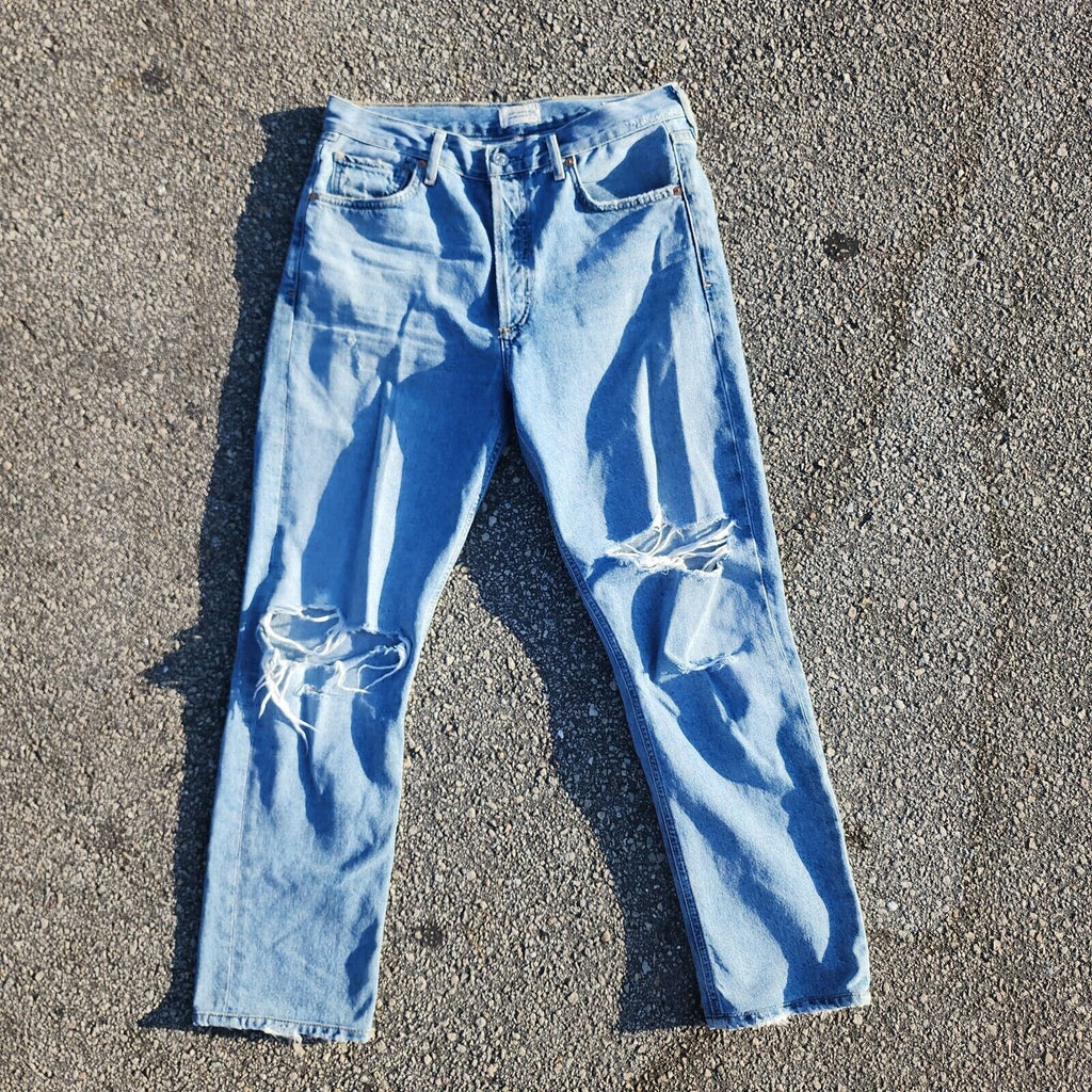 Citizens of Humanity Charlotte Button Fly High Rise Straight Leg 32 / 26 Jeans